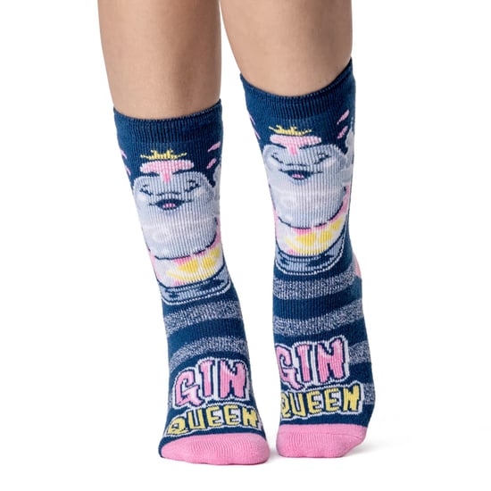 Dames Gezellige Noviteit Sokken | Heat Holders Lite | Kerstsokken voor Vrouwen | Cadeaus voor Haar Sokken - Gin Koningin - Image 3