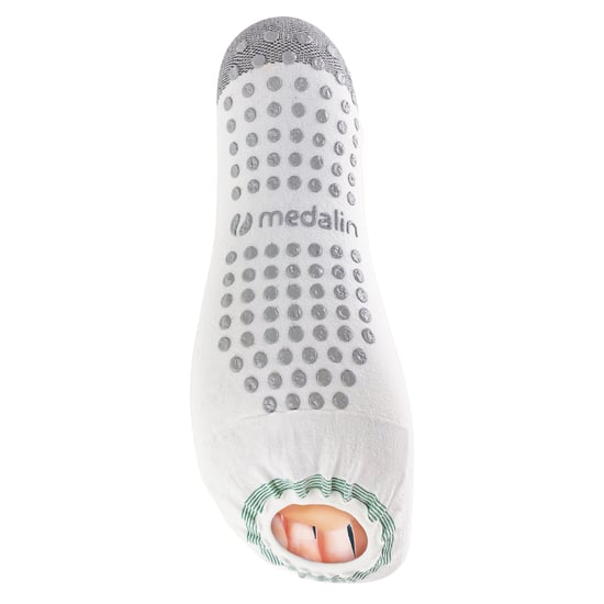 Set van 2 anti-slip kousen tot onder de knie - Wit - Image 5