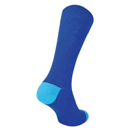 12 Paar Multipack Heren Zwarte Katoenen Sokken | Sock Snob | Ademend Crew Met Verstevigde Hiel en Teen - Blauw - Image 3