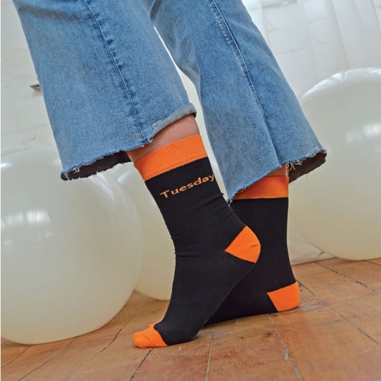 Set van 7 sokken voor dagen van de week voor dames | Sock Snob | Zwarte nieuwe kledingsokken voor dames - DOTW - Image 3