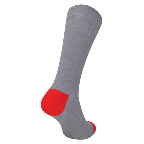 12-Pak Mannen Zwarte Katoenen Sokken | Sock Snob | Ademend Crew Sokken met Gewatteerde Hiel en Teen - Grijs - Image 3