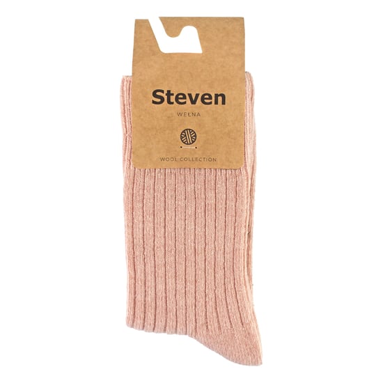 Steven - 1 Paar Dames Wol Jurk Sokken - Thermische Gebreide Sokken voor Winter - Lichtroze - Image 2