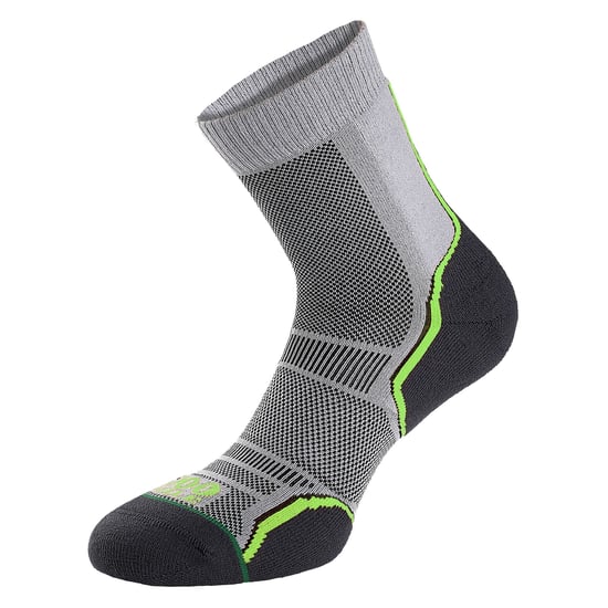 1000 Mile - 2-Pack Heren Trail Enkele Laag Vochtregulerende Merino Wol Sokken - Grijs - Image 4