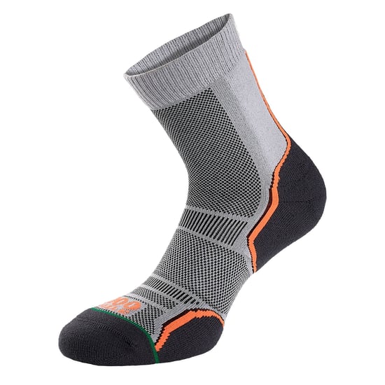 1000 Mile - 2-Pack Heren Trail Enkele Laag Vochtregulerende Merino Wol Sokken - Grijs - Image 5