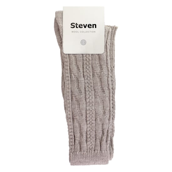 Steven - Dames 1 Paar Over De Knie Wol Sokken | Winter Warme Lange Sokken - Beige - Image 2