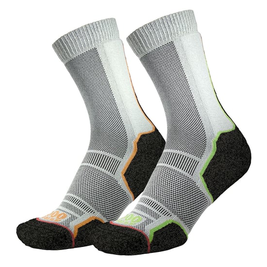 1000 Mile - 2 Pack Heren Trek Repreve Enkele Laag Wandelsokken - Zwart / Neon - Image 3