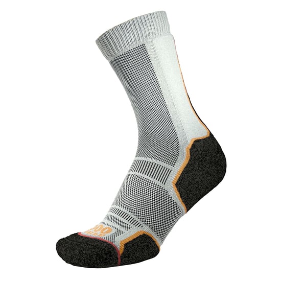 1000 Mile - 2 Pack Heren Trek Repreve Enkele Laag Wandelsokken - Zwart / Neon - Image 4