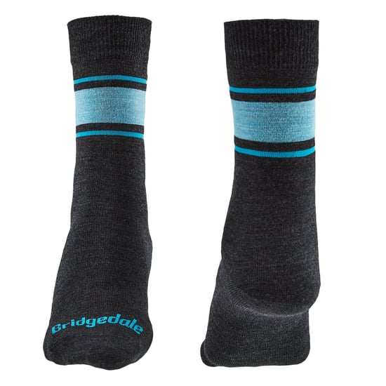 Bridgedale - Dames Liner Basislaag Merino Sokken - Donkergrijs / Blauw - Image 5