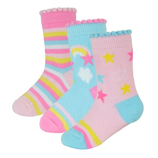 Set van 6 babysokken van katoen met eenhoorndesign voor meisjes - Eenhoorn - Image 3