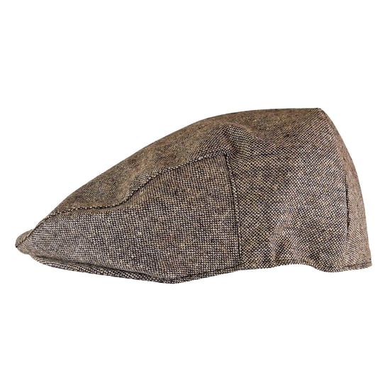 Traditionele platte pet van geruite wolmix voor heren - GL227 Bruin - Image 3