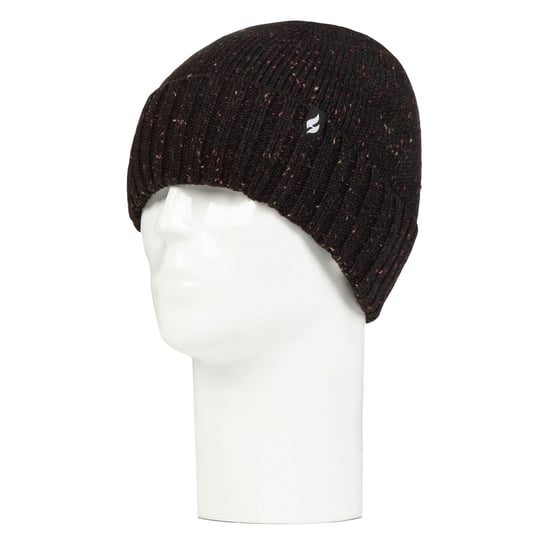 Heren Thermische Chunky Beanie Hoed | Heat Holders | Heatweaver Fleece Voering - Zwart - Image 3