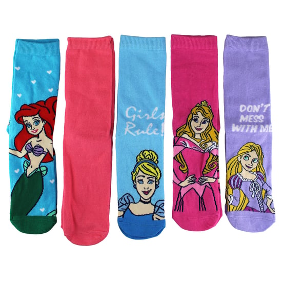 5 Paar Prinsessensokken voor Vrouwen | Casual Schattige Grappige Noviteit Disney Sokken | Disney Cadeaus - Prinses - Image 4