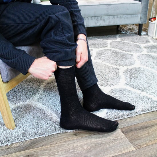 Dr.Socks - Zwarte wollen diabetische naadloze herensokken - Zwart - Image 3