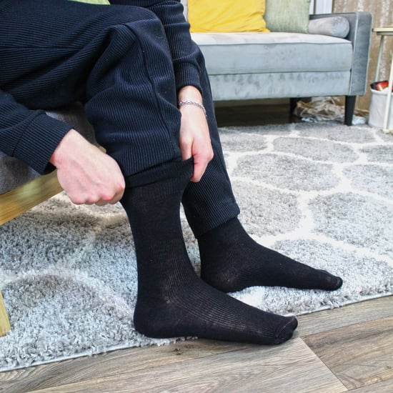 Dr.Socks - Zwarte wollen diabetische naadloze herensokken - Zwart - Image 5