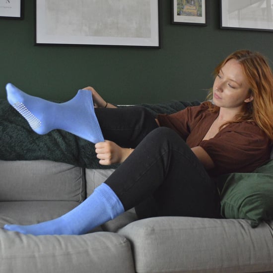 Dr.Socks - Extra brede oedeemsokken met grips - Blauw - Image 5