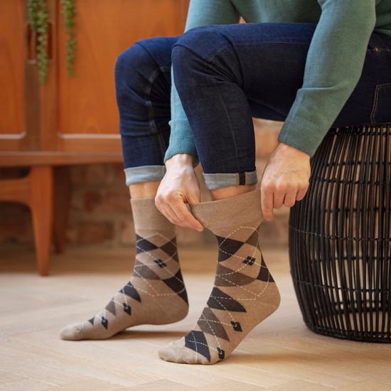 9 paar sokken zonder elastiek katoenen herensokken | Gentle Grip | Zachte losse sokken | Diabetische vriendelijke sokken - Blauw - Image 5