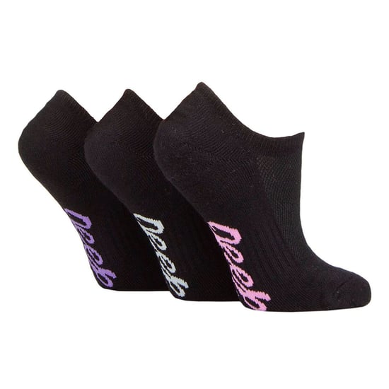 Dames Bamboe No Show Sokken | Jeep | Ademend Anti-Wrijving Gewatteerde Onzichtbare Sokken met Antislip Hiel Grip - Zwart - Image 3