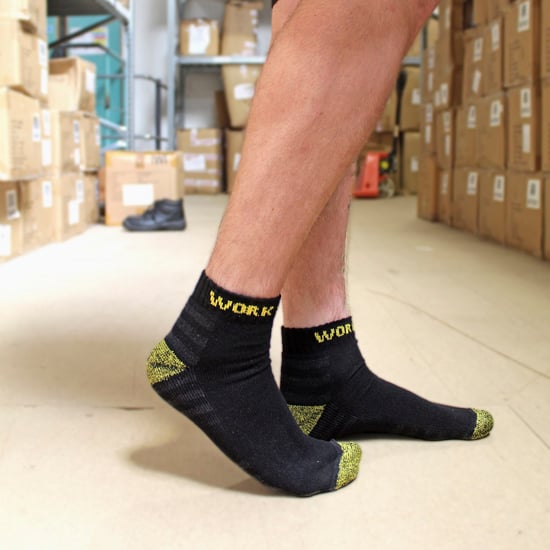 Sock Snob - 15 Paar Heren RJM Korte Werkkousen | Versterkte Enkelsokken met Hiel - 15 Paren - Image 5