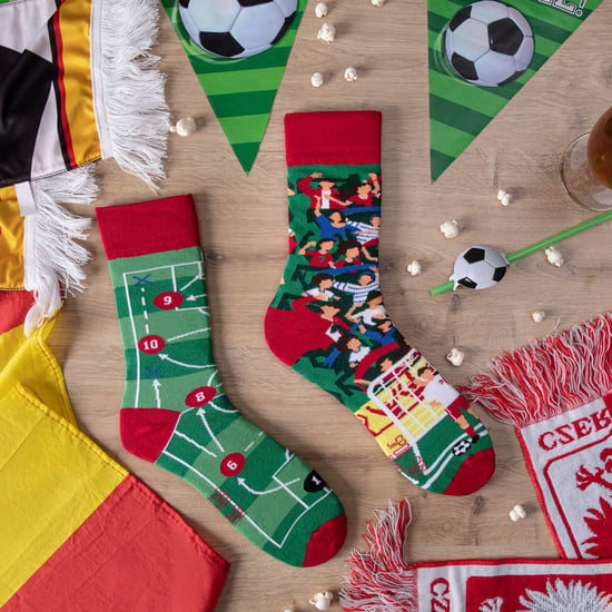 SPOX SOX - Voetbal Crewsokken voor Heren & Dames - Mismatch Voetbalkousen - Voetbal - Image 3