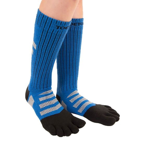 TOETOE - Heren & Dames Buiten 3D Terry Walker Gevoerde Woltenen Socks - Zwart & Blauw - Image 3