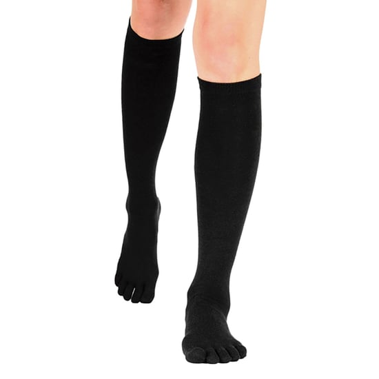 TOETOE - Heren & Dames Essentiële Kniesokken met Vochtregulerende Teenkousen - Zwart - Image 3
