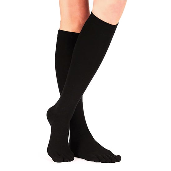 TOETOE - Heren & Dames Essentiële Kniesokken met Vochtregulerende Teenkousen - Zwart - Image 4