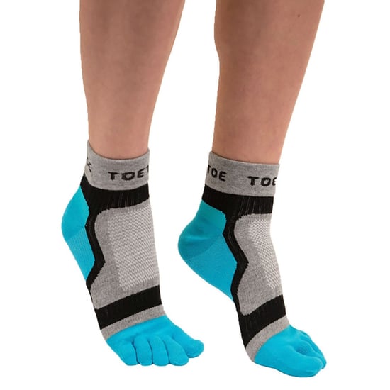 TOETOE - Herensokken & Dames Sokken Ademend Sport Licht Lage Toesok - Blauw - Image 3