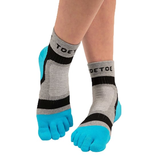 TOETOE - Herensokken & Dames Sokken Ademend Sport Licht Lage Toesok - Blauw - Image 4
