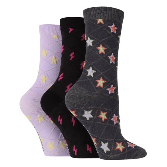 Wildfeet - 6 Paar Multipack Dames Gebreide Boot Sokken - Herfst Sokken - Sterren - Image 3