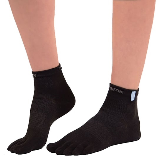 TOETOE - Heren- en Dames Vochtafvoerende Buiten Trainer Liner Teensokken - Zwart - Image 3
