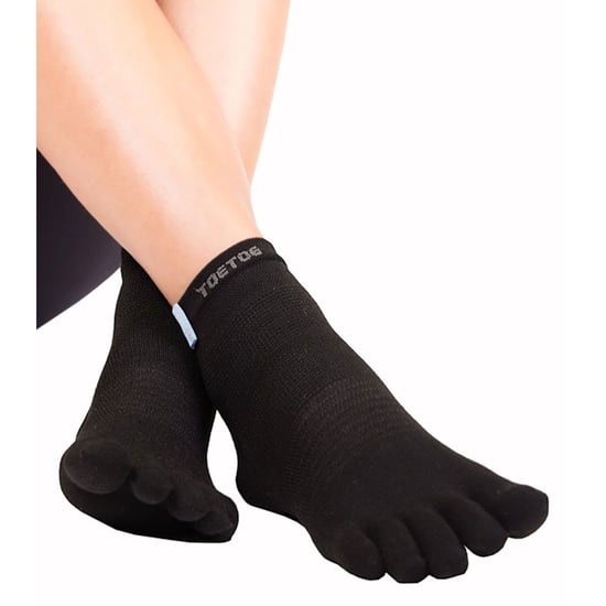 TOETOE - Heren- en Dames Vochtafvoerende Buiten Trainer Liner Teensokken - Zwart - Image 4
