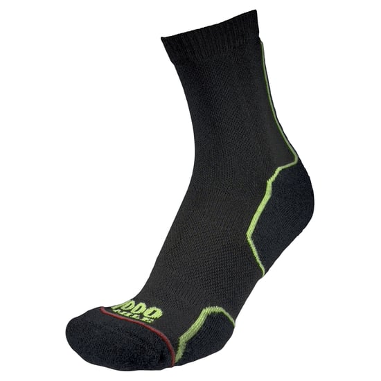 1000 Mile - Heren Trail Repreve Enkele Laag Hardloopsokken - Zwart / Neon - Image 4