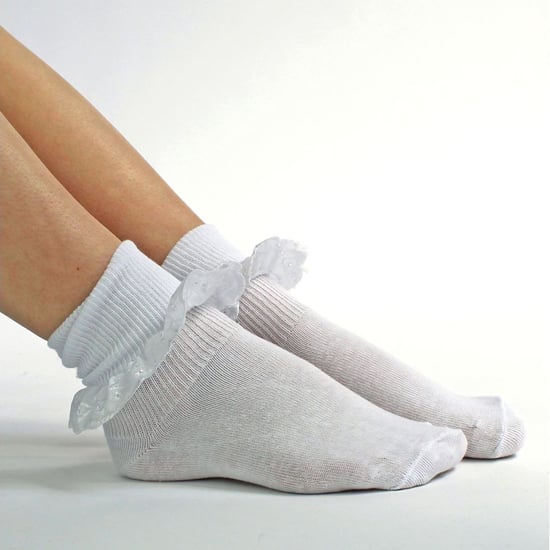 24 Paar Meisjes Kant Kousen Multipack | Schattige Witte Frilly Katoenen Sokken | Ideaal voor Schooluniform - Wit - Image 3