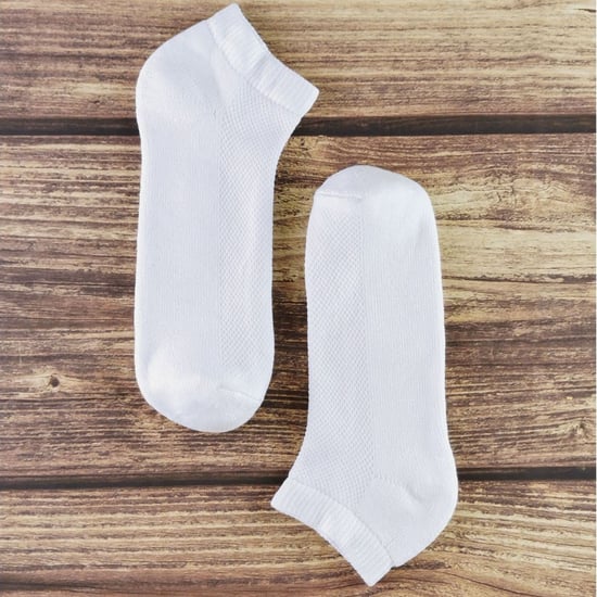 Sock Snob - 6 Paar Jongens Bamboe Trainer Sokken voor Jongens en Meisjes - Wit - Image 3