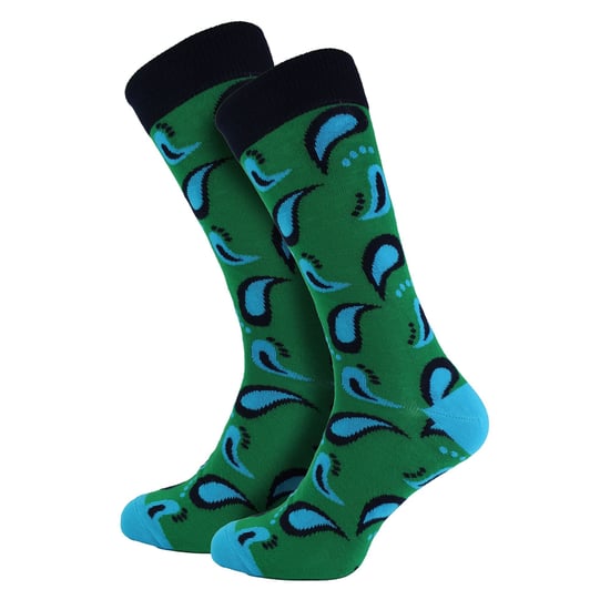 HS by Happy Socks - Heren 3-Pack Leuke Fop Kousen - Streep (Groen) - Image 5