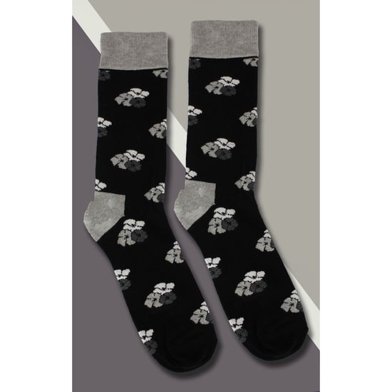 HS by Happy Socks - Heren 3-pack Classic Flower Kousen - Bloem (Zwart) - Image 4