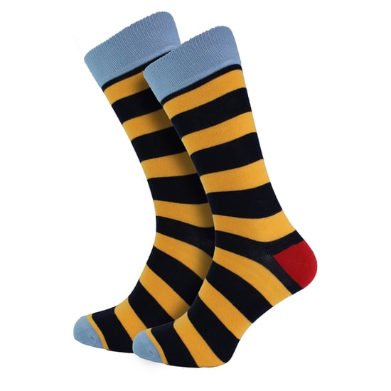 HS by Happy Socks - Heren 3-pack vrolijke novelty dresssokken - Vlek (Marineblauw) - Image 5