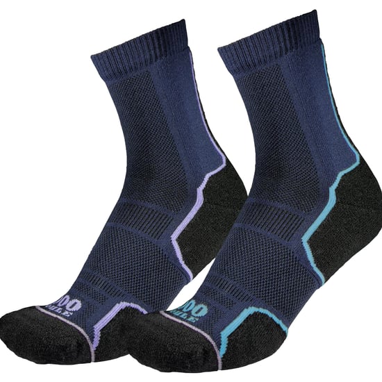 1000 Mile - 2-Pack Dames Trail Repreve Enkel Laag Sport Hardloopsokken - Marineblauw - Image 3