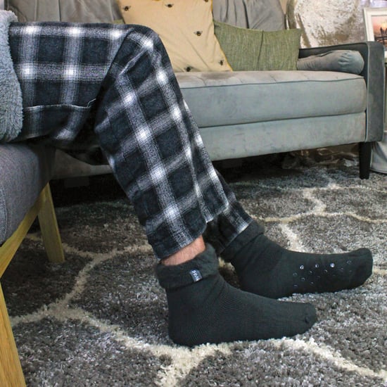 THMO 3 Paar Heren Pantoffel Bed Sokken met Grip | Fleece Thermische Loungesokken - Diverse - Image 4
