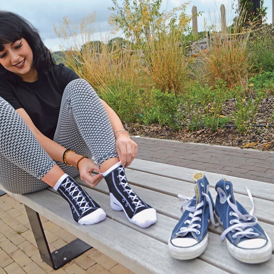6 paar sneakersokken die op schoenen lijken - Blauw - Image 3