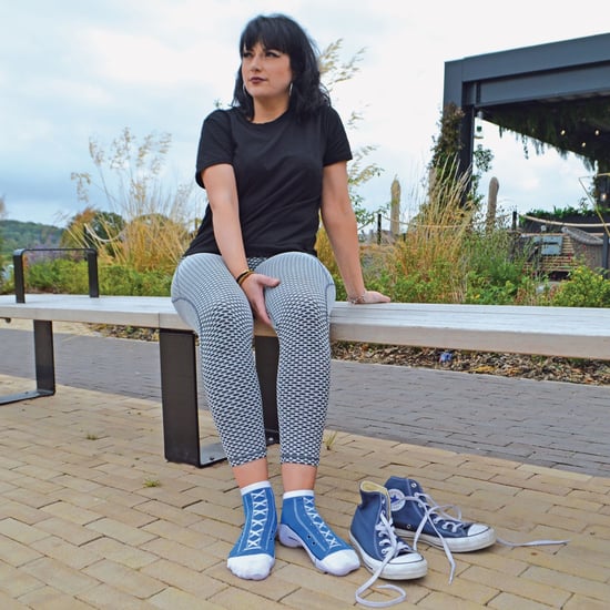 6 paar sneakersokken die op schoenen lijken - Blauw - Image 5