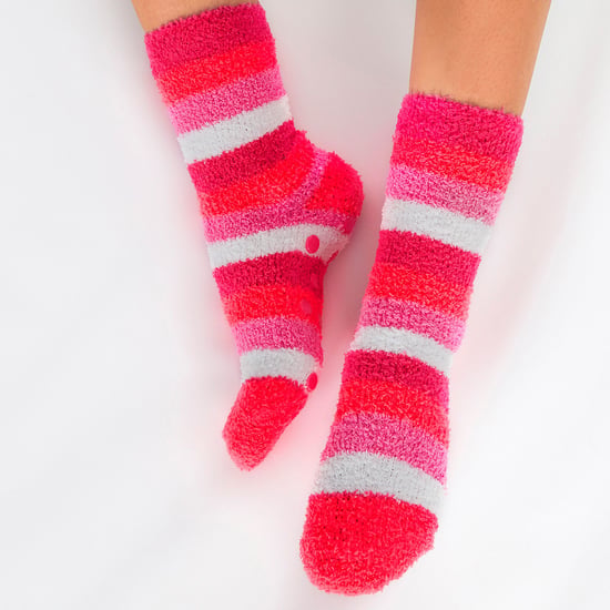 Sock Snob - 4 Paar Dames Gezellige Thermische Bed Sokken met Antislip Grips - Dierenprint - Image 4