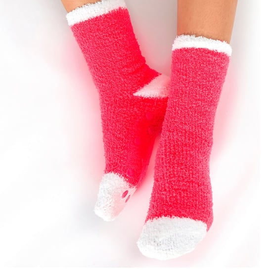 Sock Snob - 4 Paar Dames Gezellige Thermische Bed Sokken met Antislip Grips - Stripe 1 - Image 5
