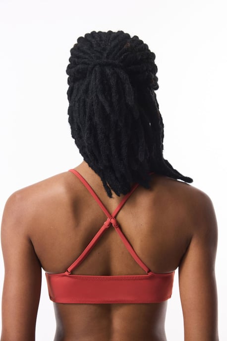 Effen Gebreide Bralette Bikini Top - Image 2