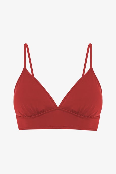 Effen Gebreide Bralette Bikini Top - Image 5