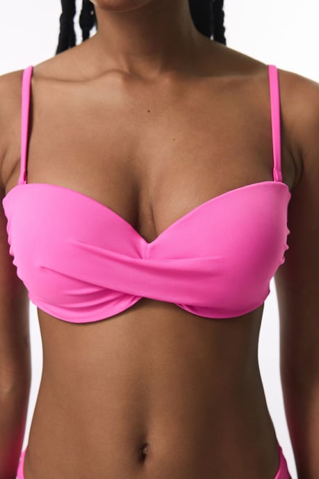 Effen Push-Up Beugel Bikini Top - Image 3