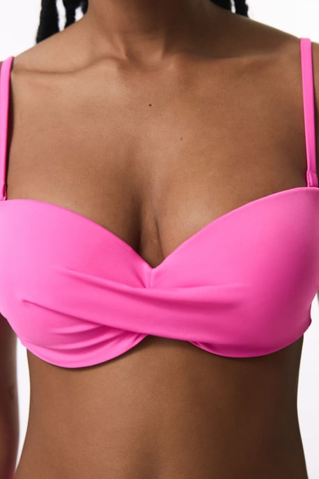 Effen Push-Up Beugel Bikini Top - Image 5