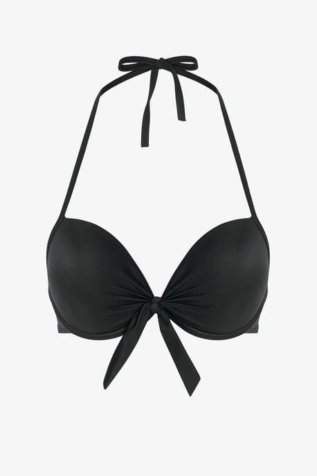 Effen onderbroken halter bikini top - Image 5