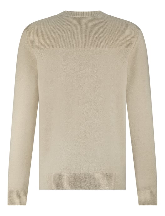 Trui Blue industry beige ronde hals - Image 2
