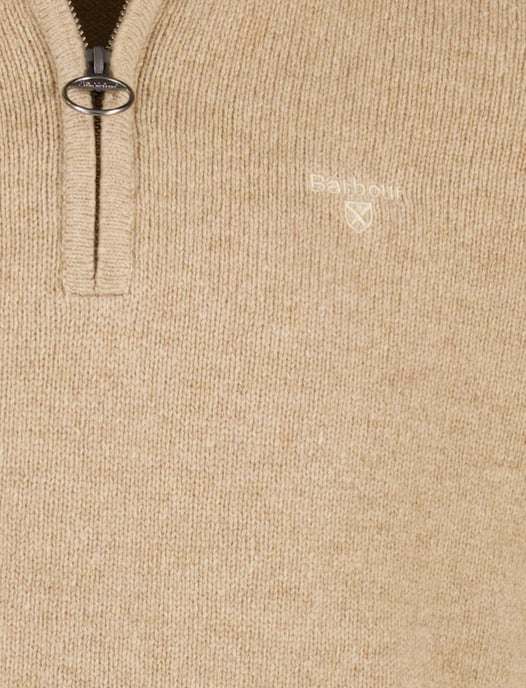 trui Barbour beige half zip wol - Image 3